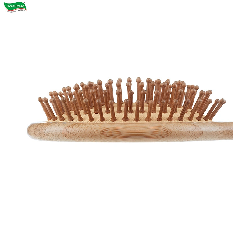 Air Massage Comb Wooden Handle Anti-Static Bamboo Hair Comb for Hair Care