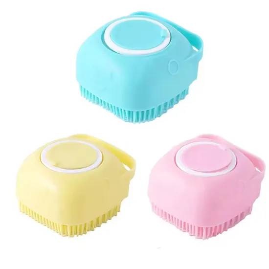 인기있는 에코 대나무 팜 마사지 애완 동물 미용 브러쉬